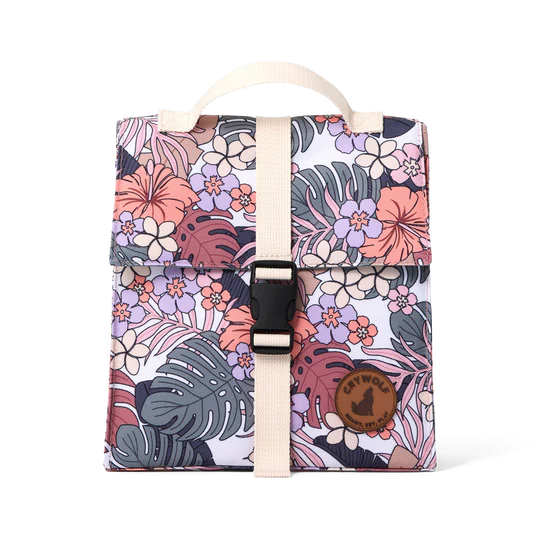 Cry Wolf - Insulated Lunch Bag -  Tropical Floral