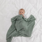Load image into Gallery viewer, Di Lusso Living - Baby Blanket Harper Duck Egg
