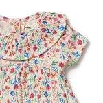Load image into Gallery viewer, Wilson &amp; Frenchy - Crinkle Ruffle Dress - Tropical Garden
