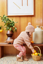 Load image into Gallery viewer, KaPow Kids - Knit Pom Pom Beanie Toast
