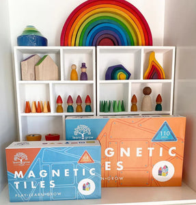 Learn & Grow - Magnetic Tiles - Geometry Pack (36 Piece)