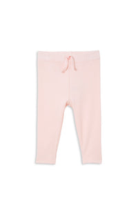 MILKY - Powder Pink Rib Baby Pant