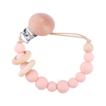 Load image into Gallery viewer, Dummy/Teether Silicone Chain - Baby Pink

