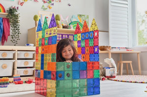 Learn & Grow - Magnetic Tiles - Builders Pack (110 Piece)