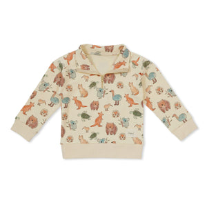 Kapow Kids - Wild Wonders Half Zip Sweater