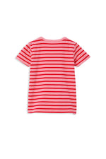 Load image into Gallery viewer, Milky - Pink and Red Stripe Tee
