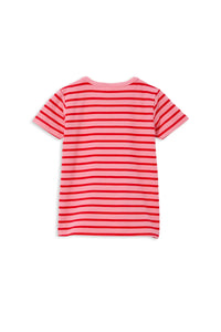 Milky - Pink and Red Stripe Tee