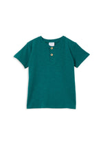 Load image into Gallery viewer, Milky - Green Henley
