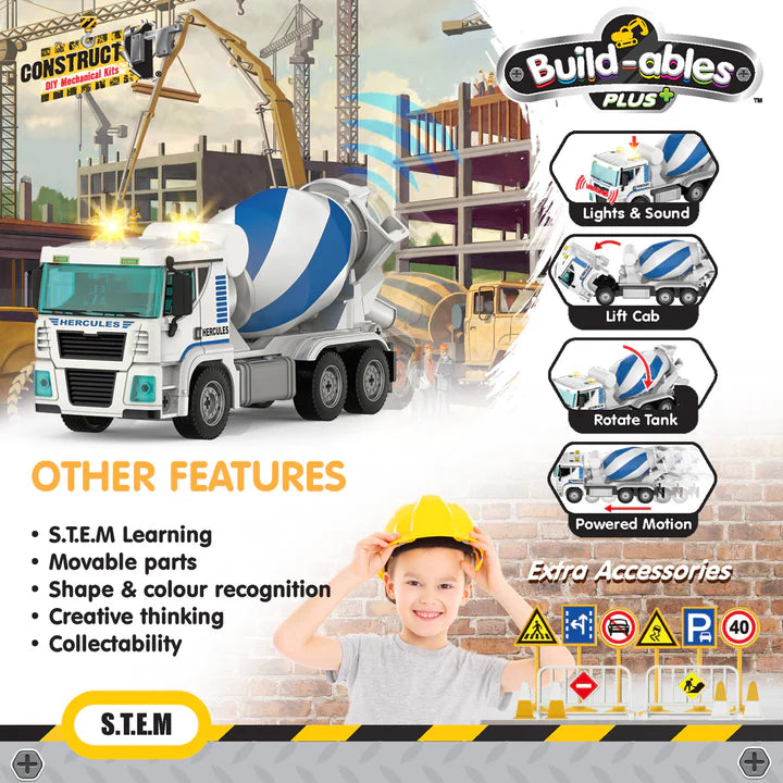 Construct IT - Build-ables Plus - Cement Truck Mix Master