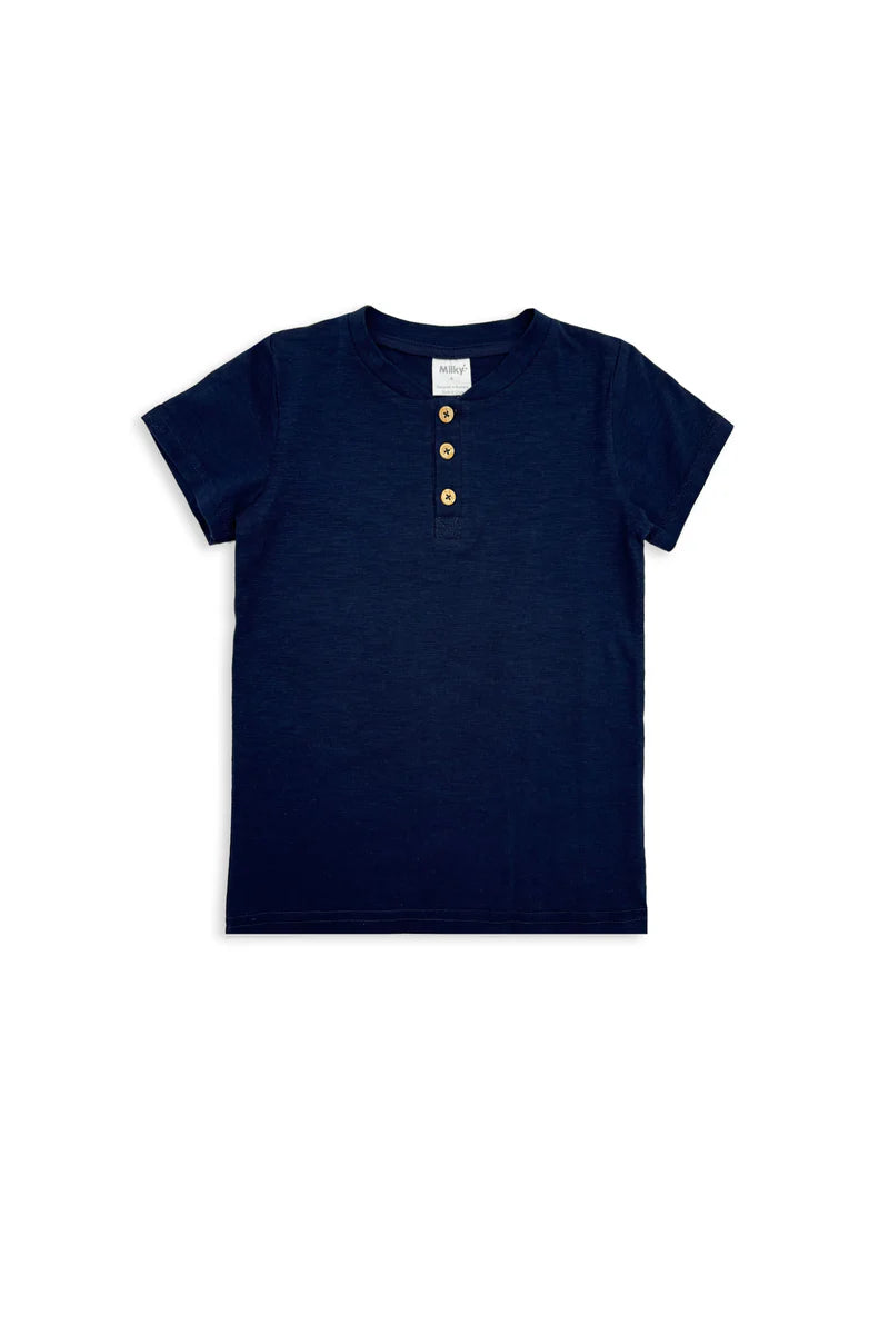 Milky - True Navy Henley