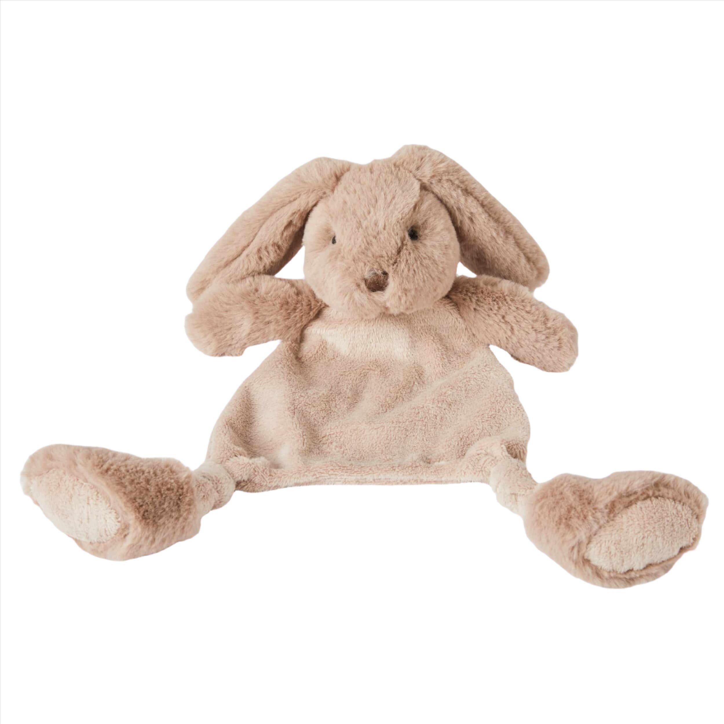 Jiggle and Giggle - Plush Bunny Comforter Taupe