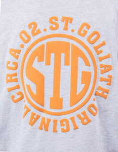 St Goliath - STG Tee Grey Marle/Orange