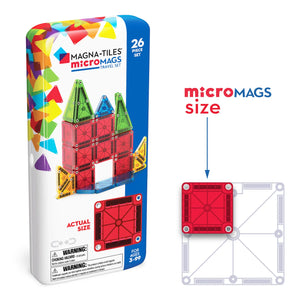 MAGNA TILES - microMAGS Travel set - 26 Piece Set