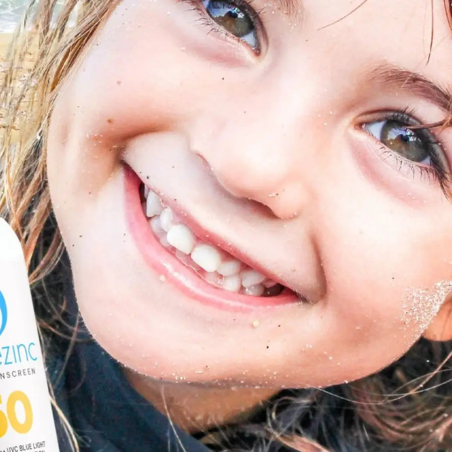 AussieZinc Mineral Sunscreen - Kids SPF50+ Organic Mineral Zinc Sunscreen