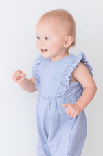 Load image into Gallery viewer, Marquise - Mediterranean Striped Romper
