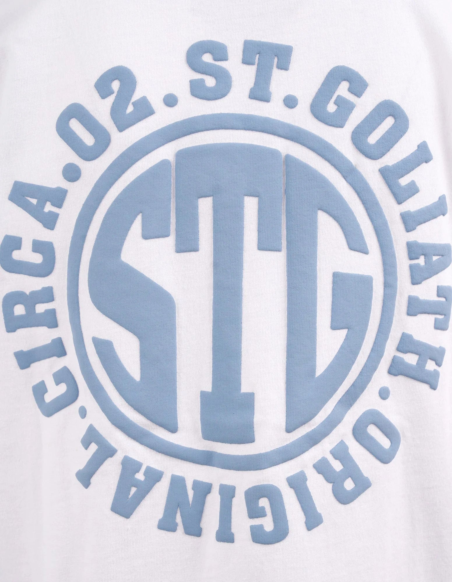 St Goliath - STG TEE White/Pale Blue