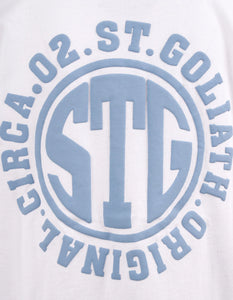 St Goliath - STG TEE White/Pale Blue