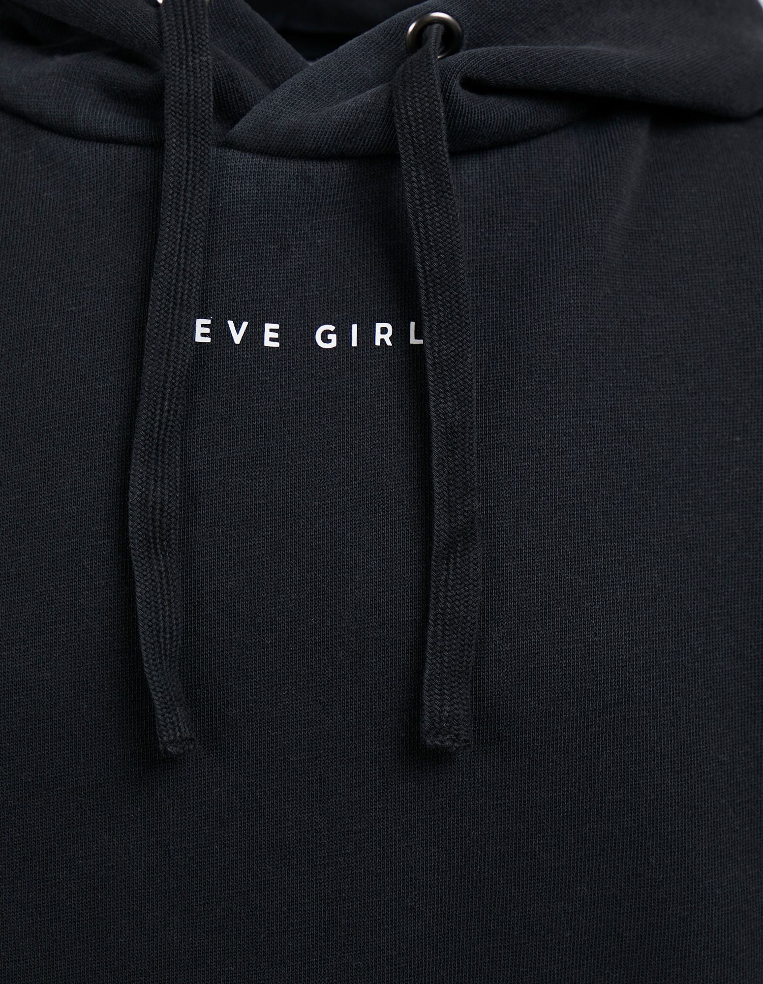 Eve Girl - Washed Hoody - Black