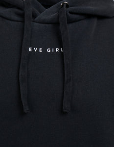 Eve Girl - Washed Hoody - Black