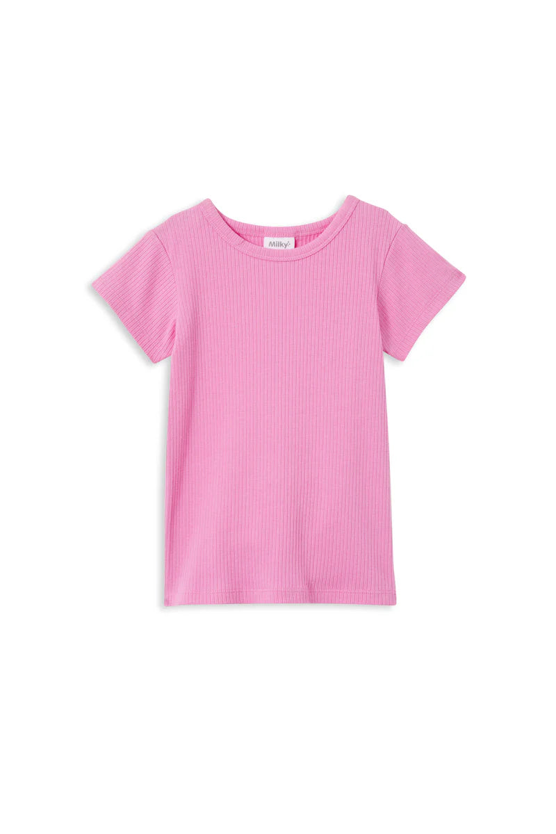 Milky - Pink Rib Tee