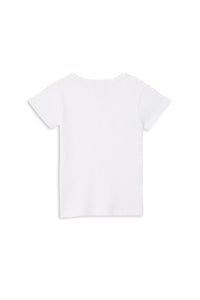 Milky - White Ribbed Tee