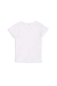 Milky - White Ribbed Tee