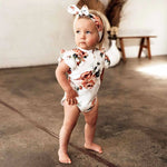 Load image into Gallery viewer, Snuggle Hunny - Rosebud Short Sleeve Organic Bodysuit
