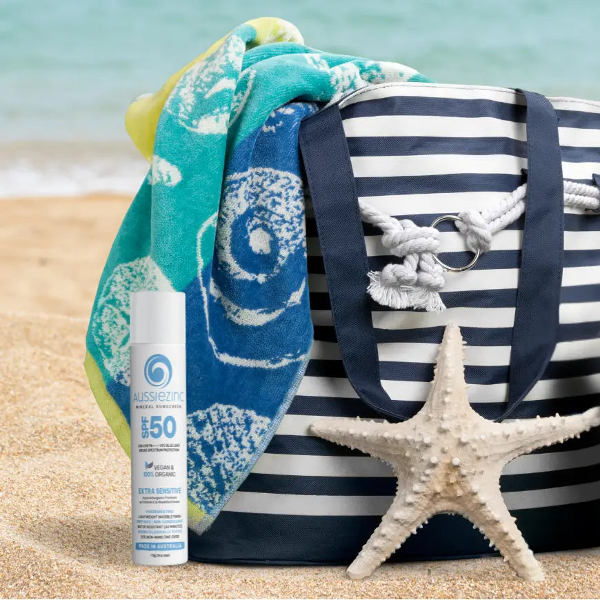 AussieZinc Mineral Sunscreen - Extra Sensitive SPF50+ Organic Mineral Zinc Sunscreen