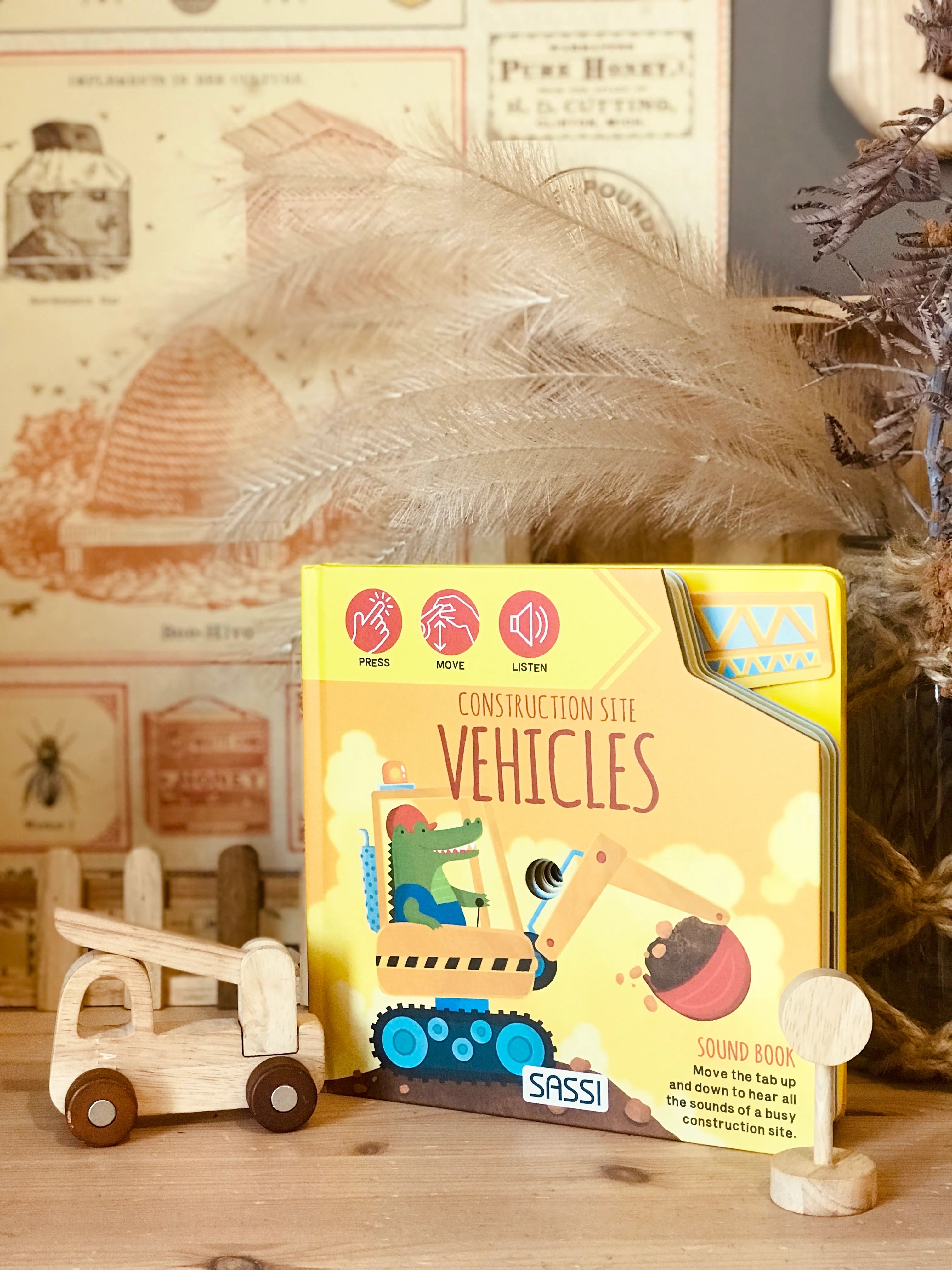 Sassi - Sound Book - Construction Site Vehicles