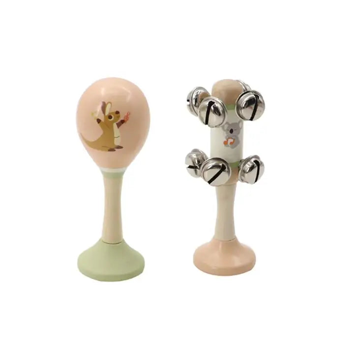 Toyslink - Wooden Maraca & Bell Set - Australiana