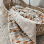 Load image into Gallery viewer, Pop Ya Tot - Harlequin Fur Lined Cot Blanket
