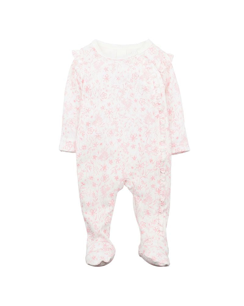 BEBE - EVIE TOILE PRINT LS ONESIE