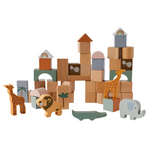 Load image into Gallery viewer, Zookabee - Africa Wooden Blocks 50 Pieces
