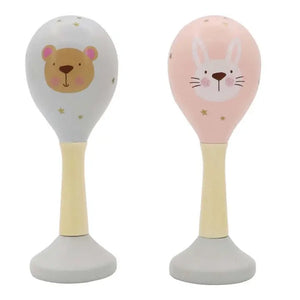 Toyslink - Wooden Maracas Bear & Rabbit