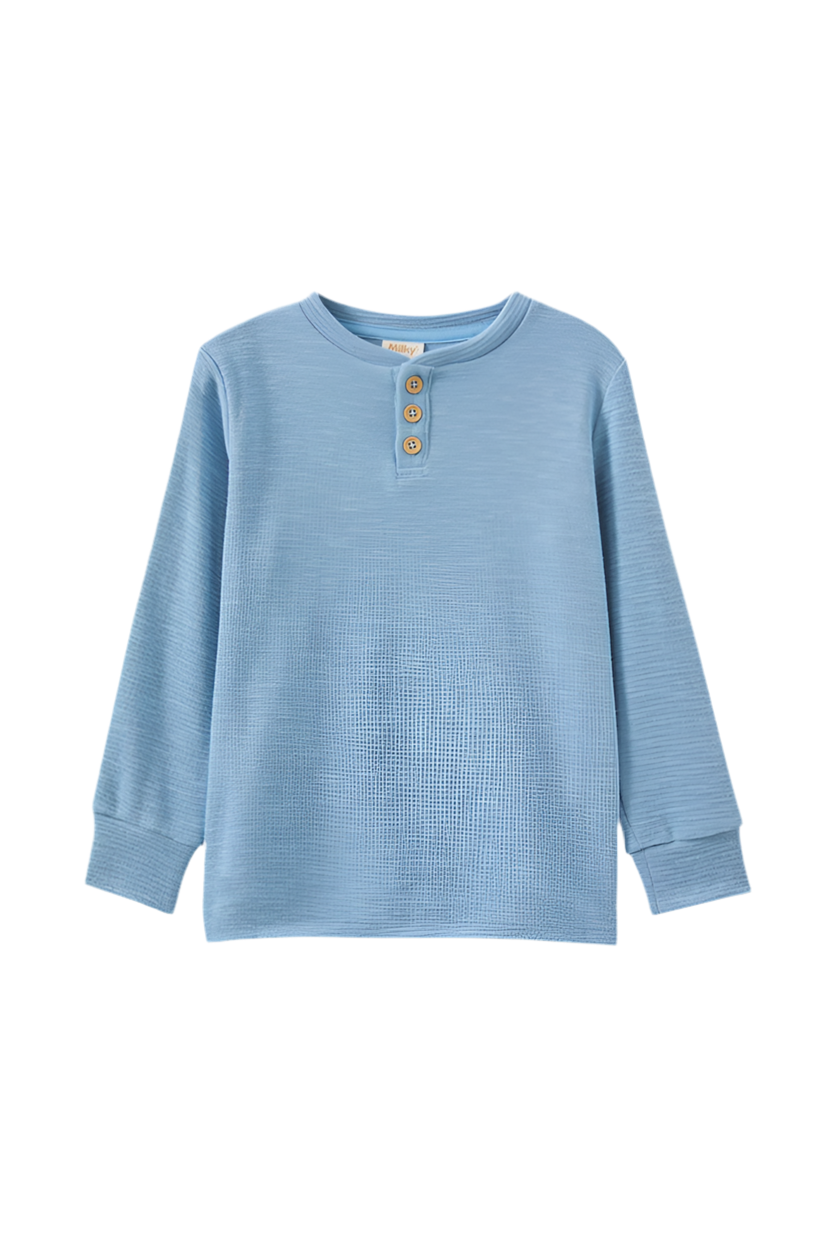 Milky - Pale Blue Henley