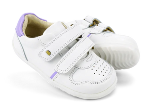 Bobux - Step Up  Riley Trainer White + Lilac
