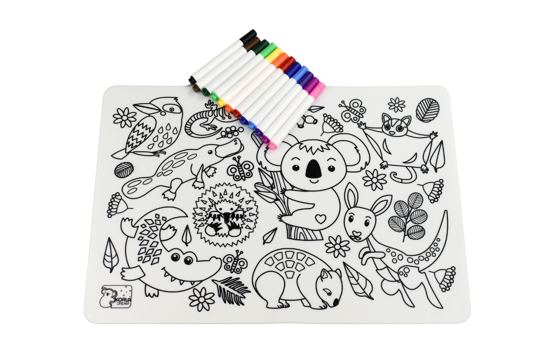 Koala Dream - Reusable Silicone Drawing Mat - Australian animals