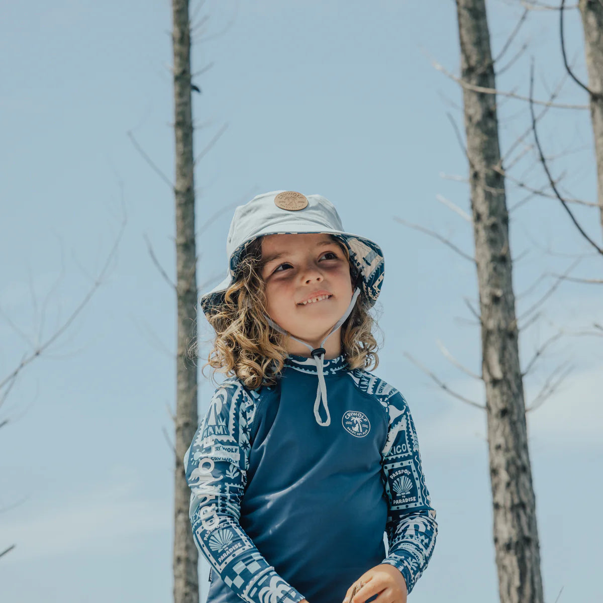 Cry Wolf - Reversible Bucket Hat - Postcards