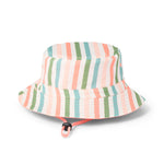 Load image into Gallery viewer, Cry Wolf - Reversible Bucket Hat - Summer Stripe
