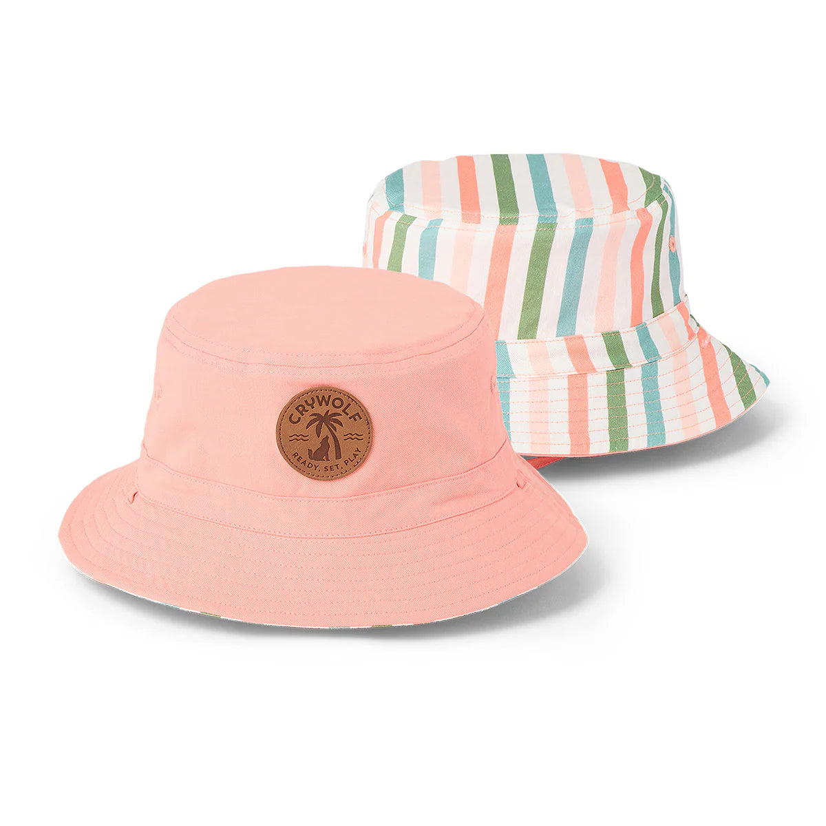 Cry Wolf - Reversible Bucket Hat - Summer Stripe