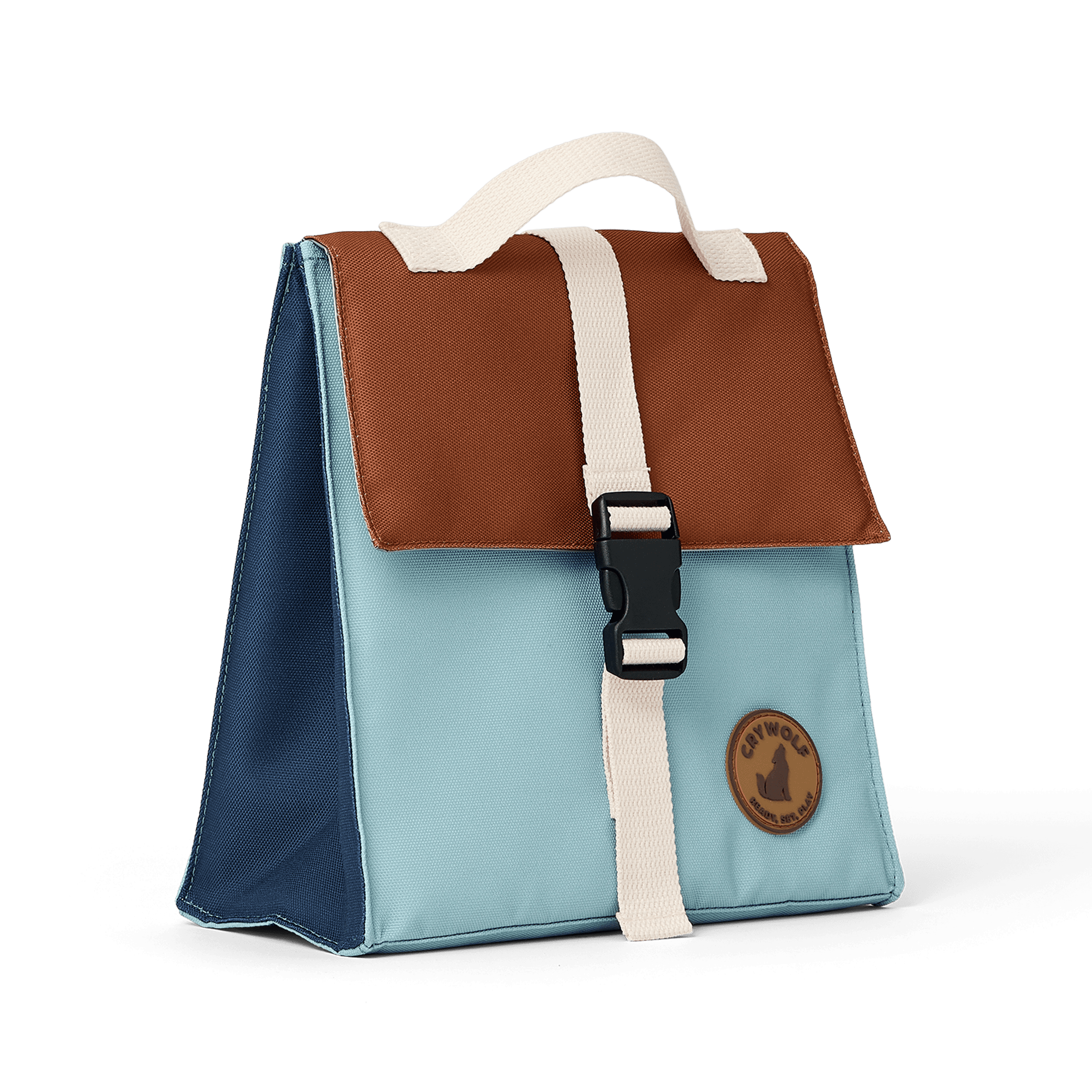 Cry Wolf - Insulated Lunch Bag - Ocean Colour Block