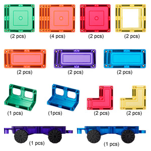 Learn & Grow - Magnetic Car Expansion Pack - 28 pieces