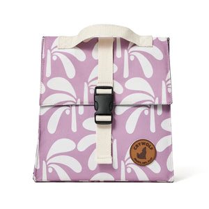 Cry Wolf - Insulated Lunch Bag - Lilac Palms