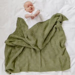 Load image into Gallery viewer, Di Lusso Living - Baby Blanket Freya Sage
