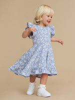 Load image into Gallery viewer, HUXBABY - FLORAL LAKE  SWING DRESS
