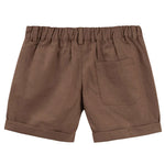 Load image into Gallery viewer, Designer Kidz - Finley Linen Short Chocolate
