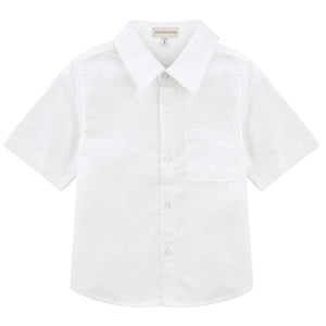 DESIGNER KIDZ - Jackson S/S Cotton Shirt - White