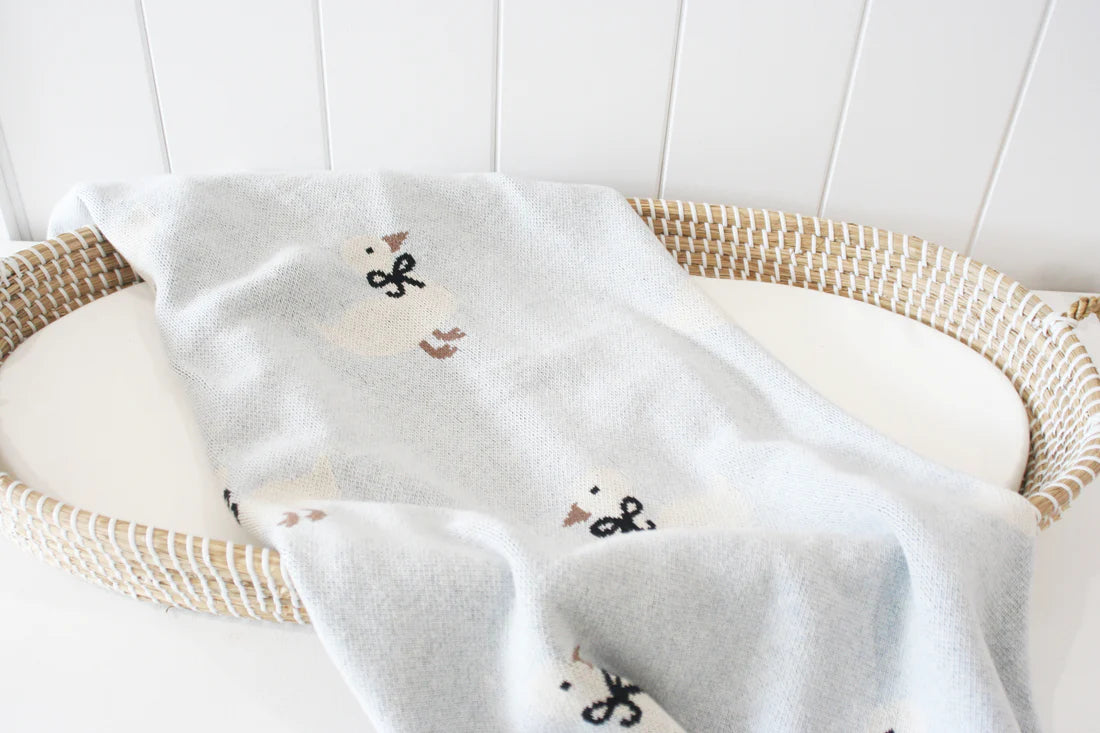 Alimrose - Duck Baby Blanket Blue