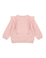 Load image into Gallery viewer, Fox &amp; Finch - Frill Pointelle Cardigan - Pink
