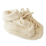 Load image into Gallery viewer, Alimrose - Knit Baby Booties Natural 0-6mth
